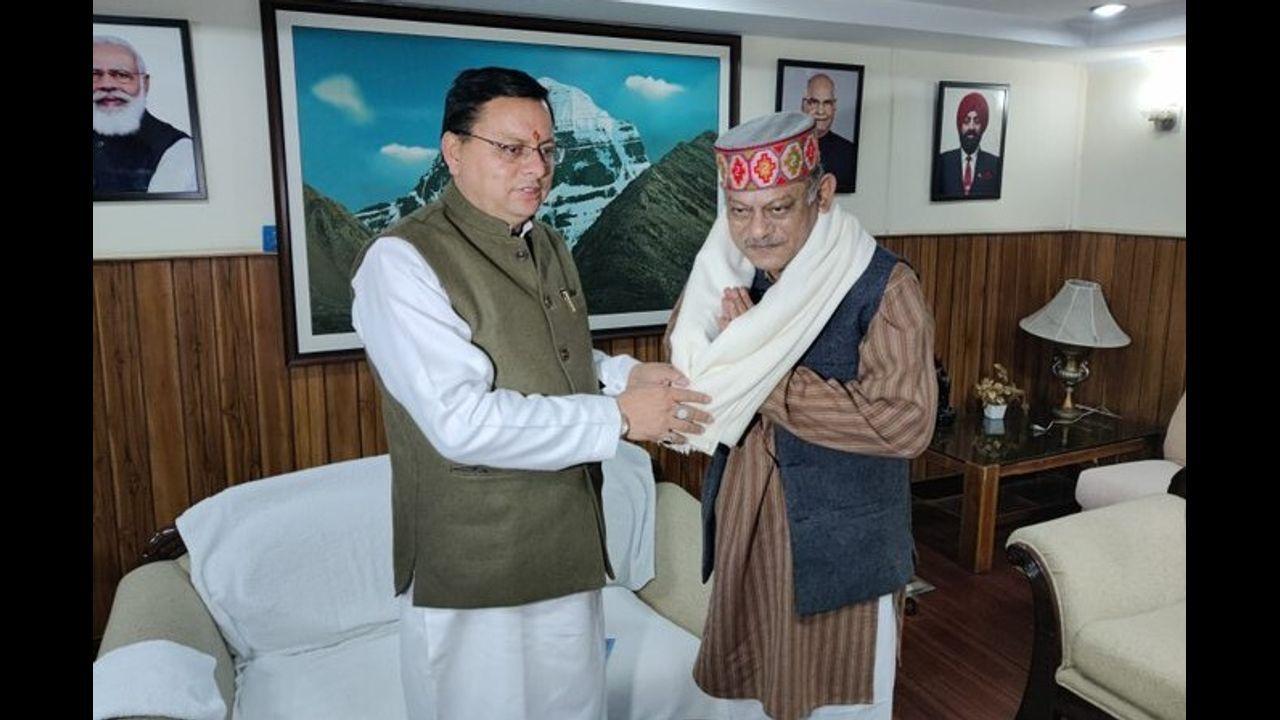 Late CDS Bipin Rawat's brother meets Uttarakhand CM in Delhi